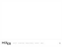 Tablet Screenshot of mixerarts.com